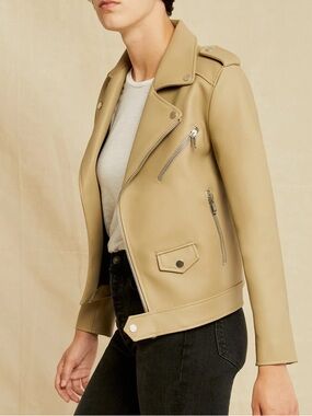 DEADWOOD River Sustainable Leather Biker Jacket